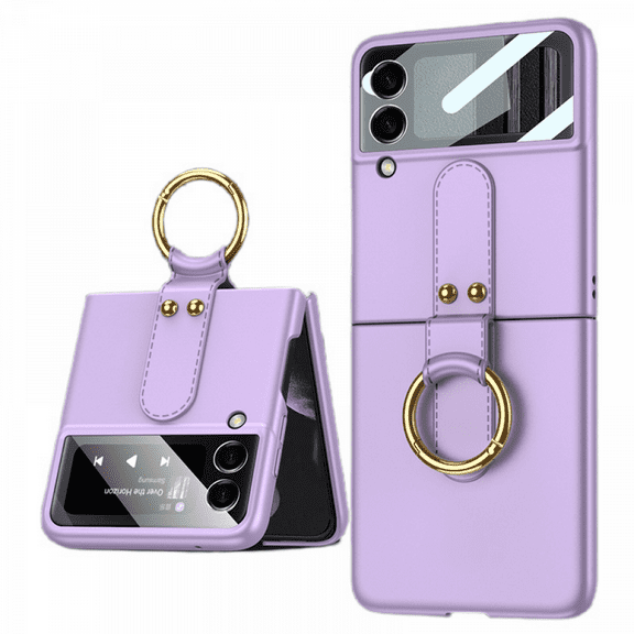 Applicable To Samsung Galaxy Z Flip3 Mobile Phone Case, One-piece Ultra-thin Ring Folding Mobile Phone Protective Cover