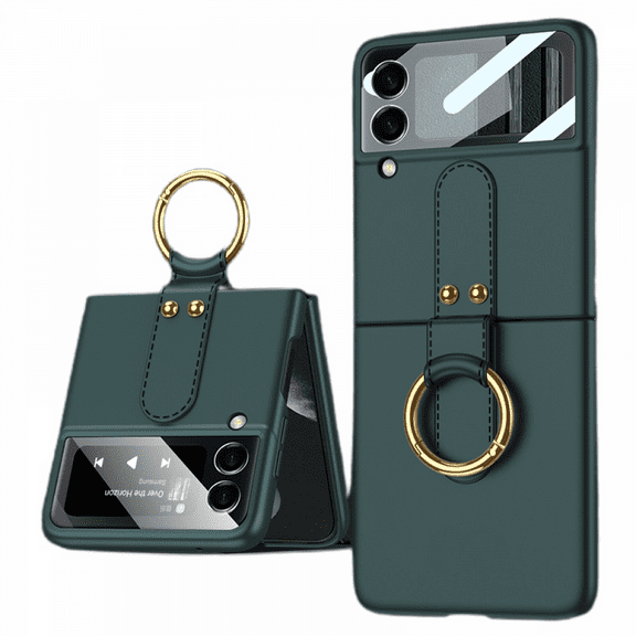 Applicable To Samsung Galaxy Z Flip3 Mobile Phone Case, One-piece Ultra-thin Ring Folding Mobile Phone Protective Cover