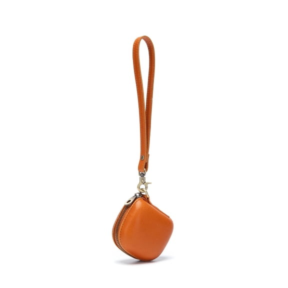 Applicable for Apple Beats Fit Pro Protective Case, Leather Zipper Wrist Portable Coin Purse, Earphone Case