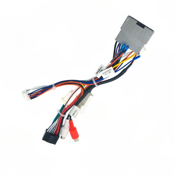 Applicable to 08-10 Jeep Wrangler high-end modified power cord Android large-screen navigation tail line + protocol box