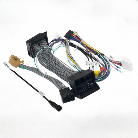 Applicable to 12-15 Audi Q3 low-end Android large-screen navigation power cable LVDS high-definition audio cable + protocol box