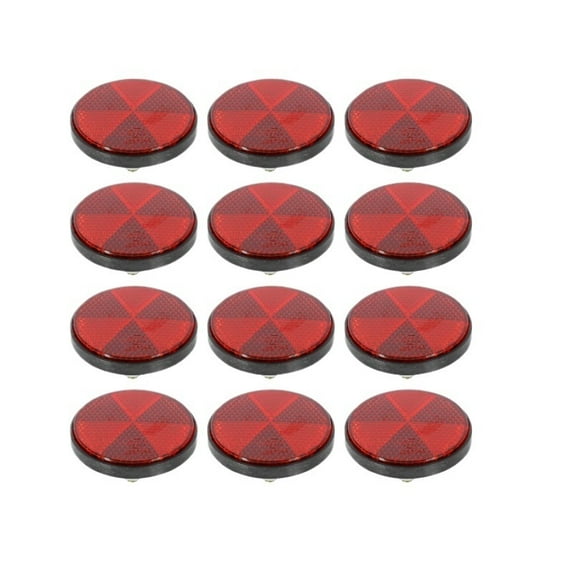 Applicable to 12 Plastic Reflectors 56mm Diameter With Nut For Motorcycle
