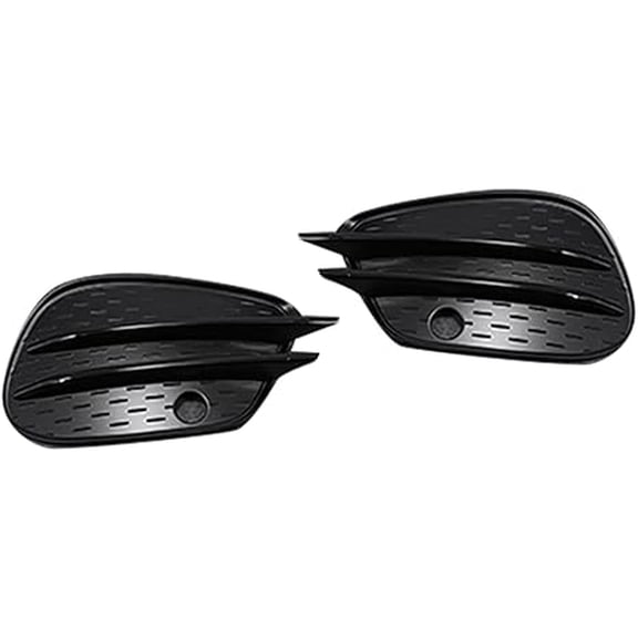 Applicable to 1Pair Front Bumper Fog Air Knife Trim Cover for Mercedes for Benz GLE GLS W166 X166 2015-2019 Chrome Splitter Grille B