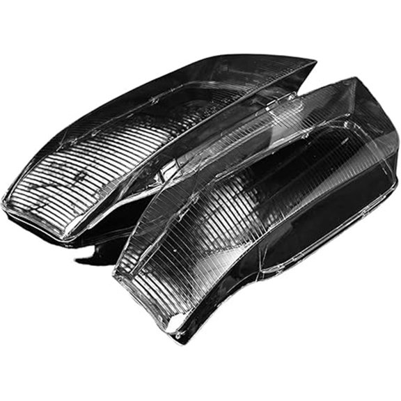 Applicable to 1Pair Headlight Lens Cover Compatible For Audi A6 C5 1999-2002 Transparent Lampshade Left+Right Car Headlamp Cover Clear Lamp Shell