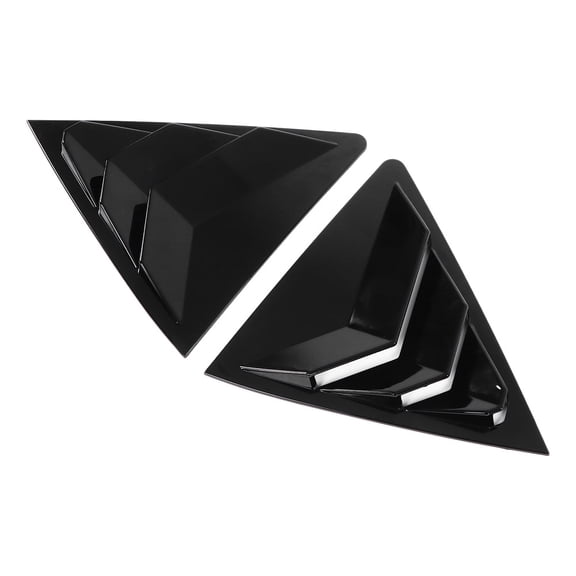 Applicable to 2 Grilles for Rear Side Windows, Brilliant Black Color