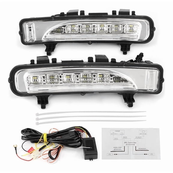 Applicable to 2* LED Daytime Running Fog Lights for Ford Edge SUV