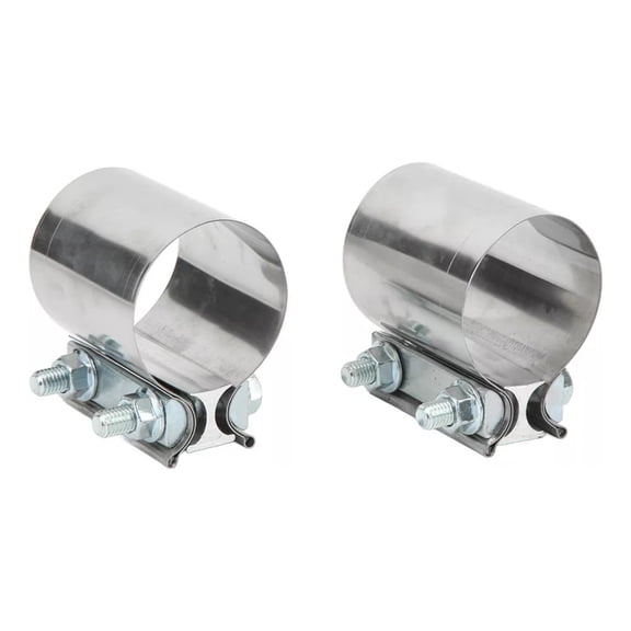Applicable to 2 Pieces 2.5 Inch Exhaust Clamp O-Ring Joint