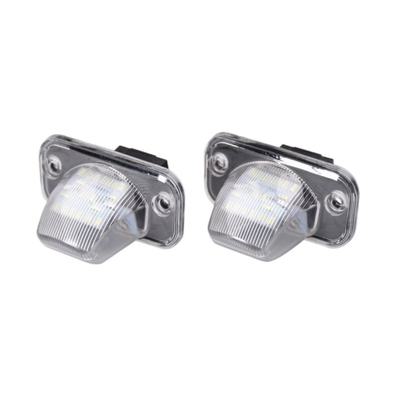 Applicable to 2PCS LED License Plate Lights For Vw T4 90~03, Transporter Syncro 1993~2004, Candy 04~, Jetta/Syncro 05~ Auto Number Lamp 12V