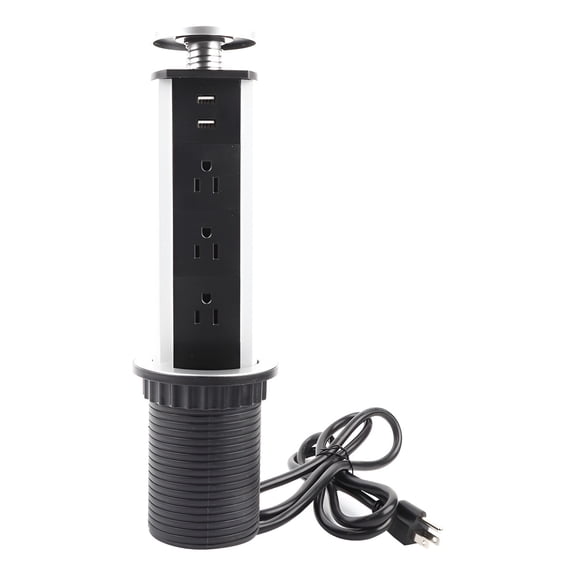 Applicable to @ 3 Power Outlets 2 USB Ports Charging Kitchen Table