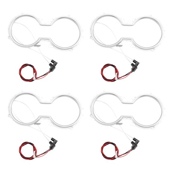 Applicable to 4 Central Led Cup Holders for Car, Interior Lamp, Amb