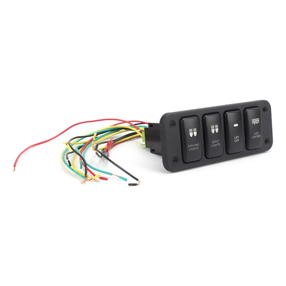 Applicable to 4 Gang Panel Switch With Blue Led Light For