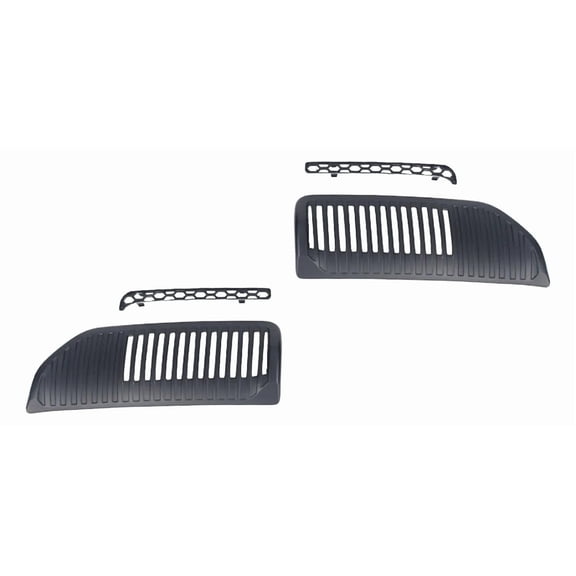 Applicable to 4 Pieces Matte Black Lower Front Grille