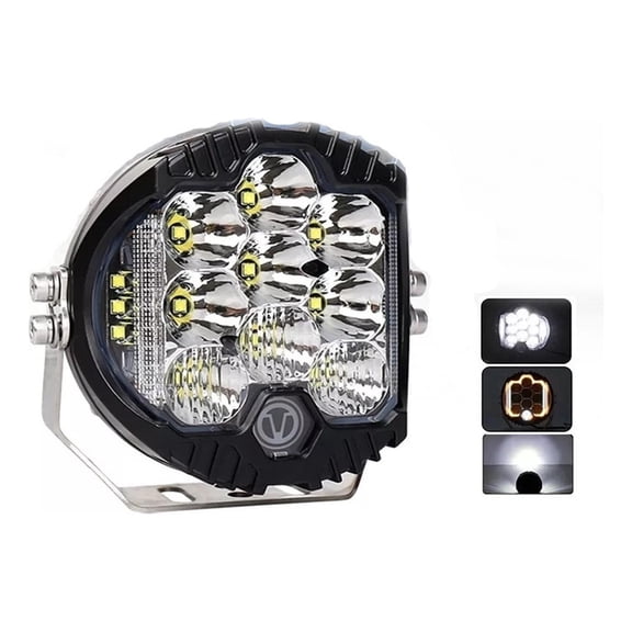 Applicable to 5 Inch Round Headlight White Jeep Led Cree 50w
