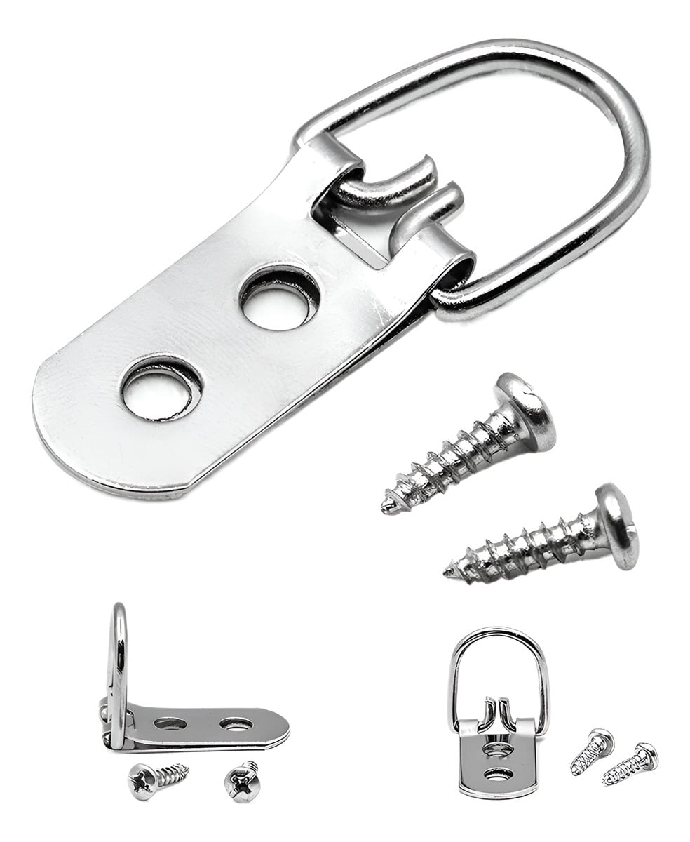 Applicable to 50 Pieces Heavy Duty D-Ring Picture Hangers