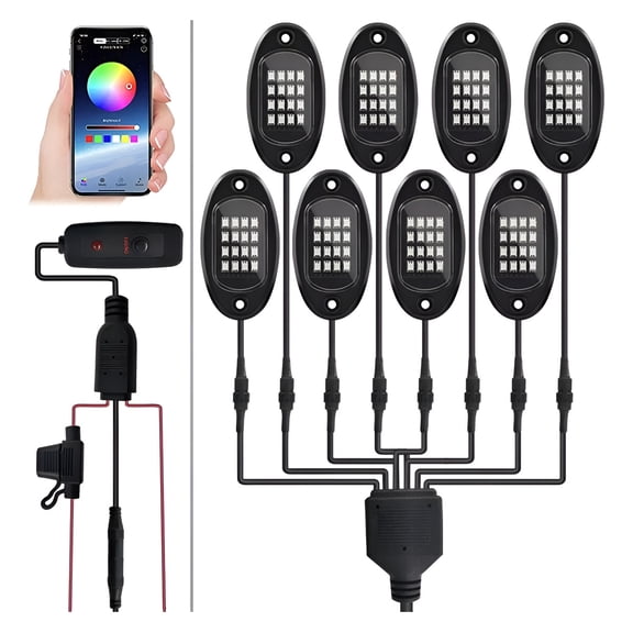 Applicable to 8 Capsule Rgb Rock Led Lights, Neon Lights, N Light