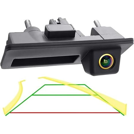 Applicable to AHD 1080P Dynamic Trajectory Car Handle Parking Rearview Backup Camera HD Compatible For Audi/VW/Passat/Tiguan/Golf Touran/Jetta/Sharan