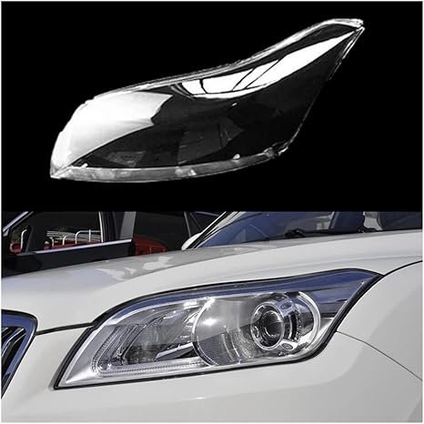 Applicable to Auto Head Light Lamp Case Glass Lens Shell Headlamp Car Front Headlight Cover Lampshade Caps Compatible For Lifan X60 2011~2015(A Piar)