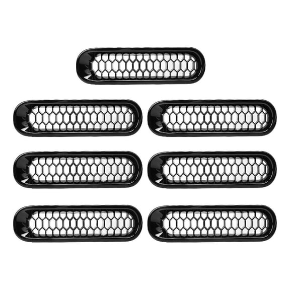 Applicable to Car Front Grille With Lock Hole Black Ad