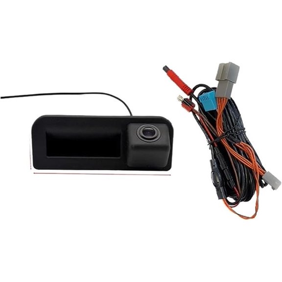 Applicable to Car Trunk Handle Rear View Dynamic Trajectory Camera Compatible For Audi A3 S3 A4L A5 Q2 Q3 Q5 Q7/VW Tiguan Touran Passat(Big Handle)