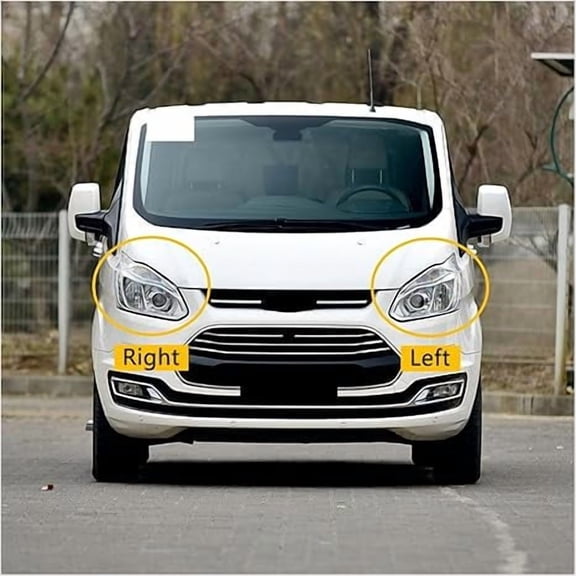Applicable to Compatible For Ford Tourneo Custom/Transit V362 2016-2020 Car Accessories Headlight Cover Lamp Shell Lampshade Transparent Mask(Right)