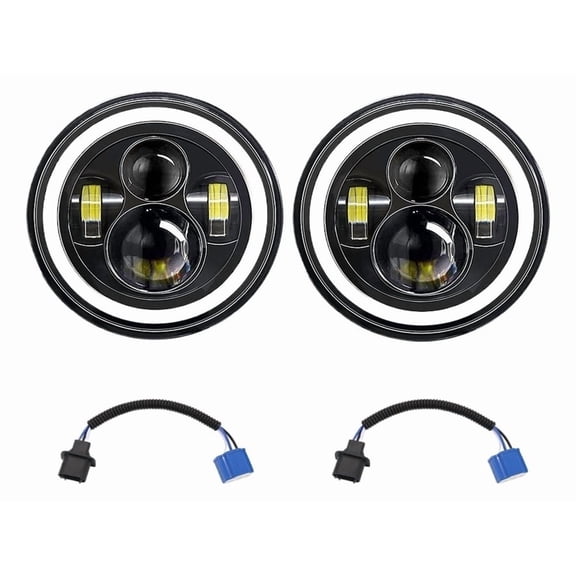 Applicable to D 2 7-Inch LED Headlights for Car and Motorcycle, 6000K