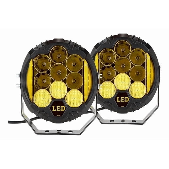 Applicable to D Round Led Headlight 7 Inch Off Road Jeep Led 90w Amber