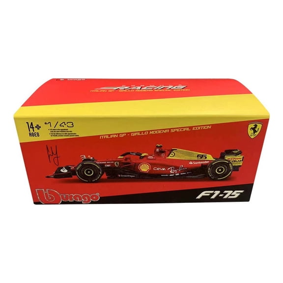 Applicable to Ferrari F1-75 Sainz 75th Anniversary Vehicle Model