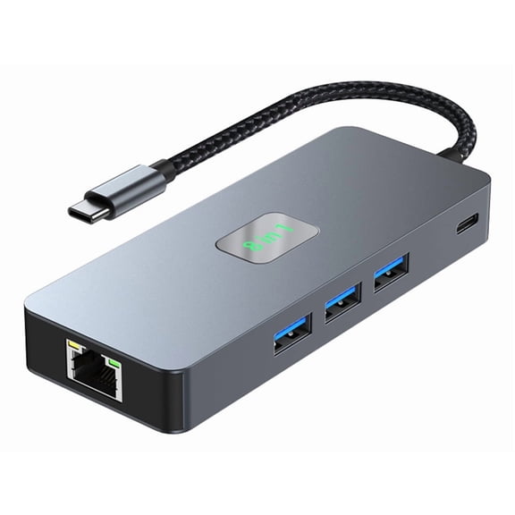 Gigabit USB 3.0 HDMI DP PD100W Interface Hub Adapter