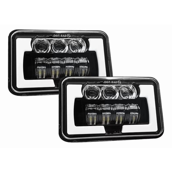 Applicable to Headlights Unit 4x6 LED High Low Beam Cornering Lights Gel 4x4 F1