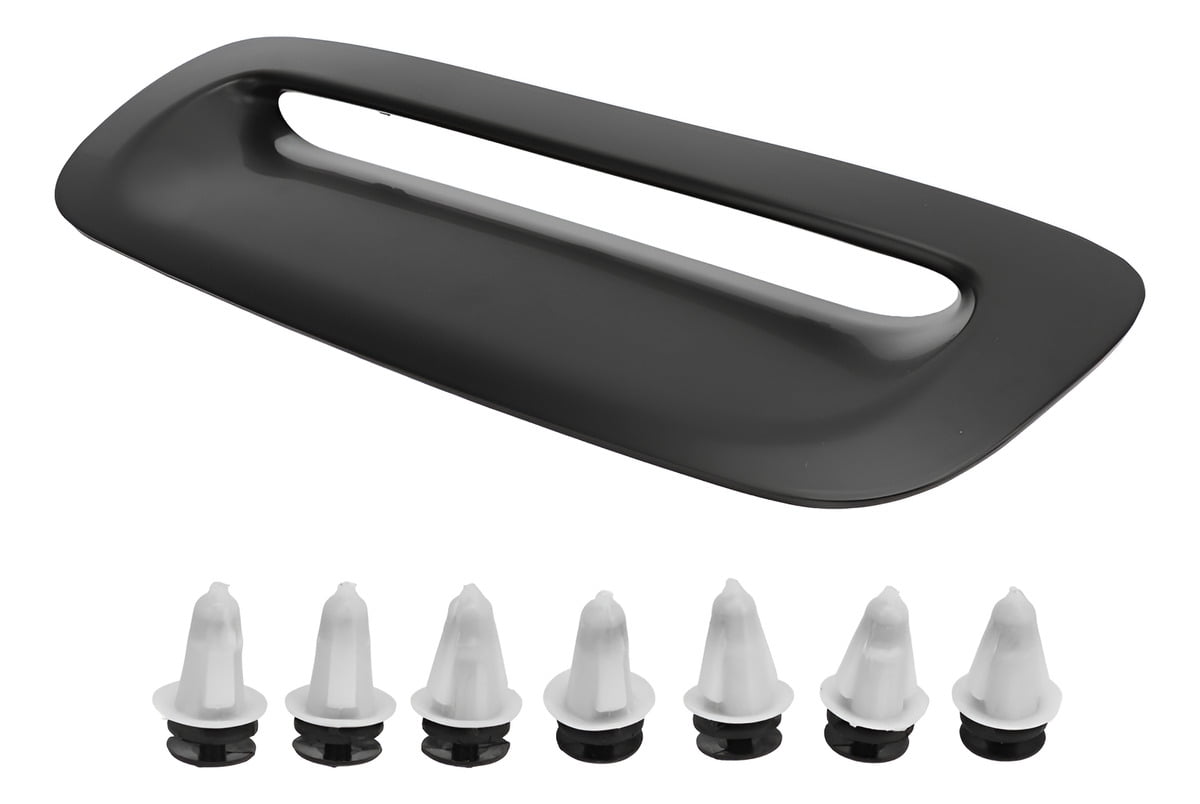 Hood Air Intake Vent Cover, Black, Mode