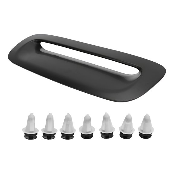 Hood Air Intake Vent Cover, Black, Mode