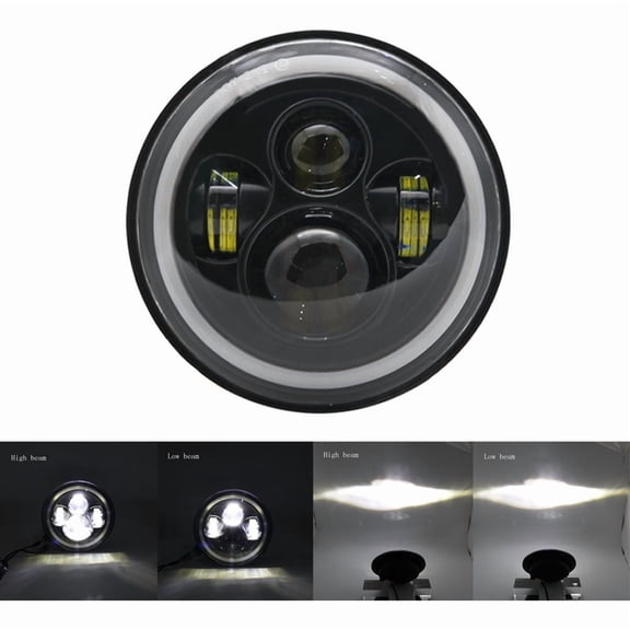 Applicable to Jeep JK Angel Eye LED Headlights for Wrangler Sahara Rubicon