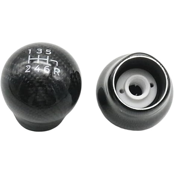 Applicable to Manual 6 Speed Racing ST Carbon Fiber Gear Shift Knob Lever Shifter Handball for Ford for Focus Fiesta RS ST line(1pcs R up)