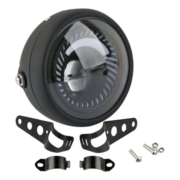 Applicable to Motorcycle Cafe Racer Bobber 6.5 Inch LED Spiral Headlight W