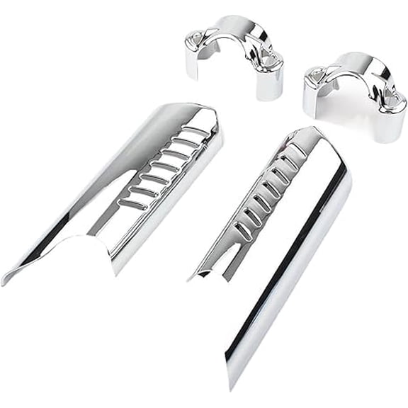 Applicable to Motorcycle Lower Fork Leg Deflectors Chrome for Harley-Davidson for Heritage Softail Classic FLSTC FLSTN