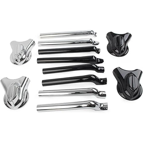 Applicable to Motorcycle Rear Swingarm Axle Covers Kit 6Pcs for Harley for Softail FXST FLSTC FXS FLS FLSTF FLSTFB FLSTN(Black)