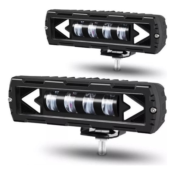 Applicable to Pair 6'' 8d Led Bar Headlights Tricolor 3000k 4300k 6000k Y,