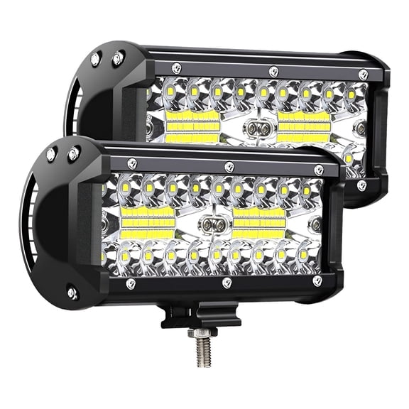 Applicable to Pair Headlight Bar 40 Led 120w 7 Inch Universal 4x4 Jeep,