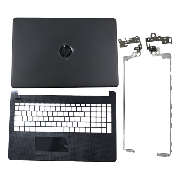 Applicable to Screen Cover + Hinges + Palmrest for HP 15-bs 15-bw 250 G6 Black