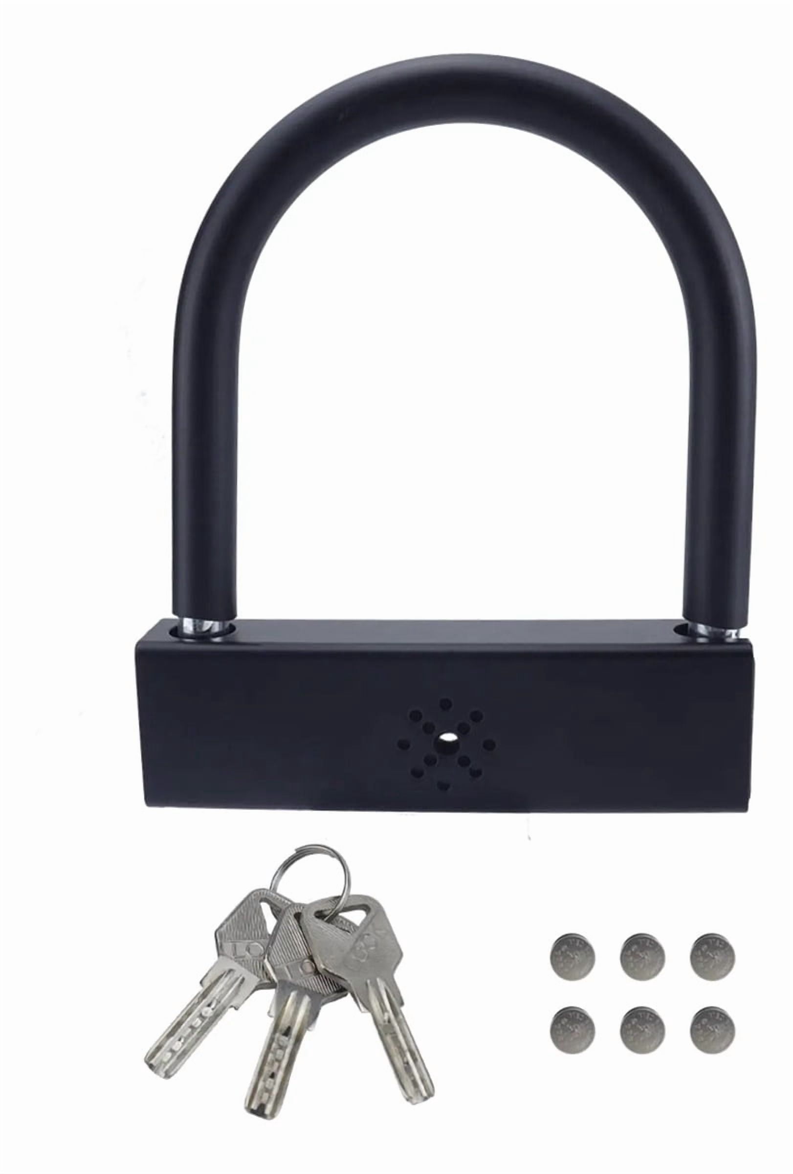 Applicable to U-Lock with Alarm and 3 Keys, Universal Padlock