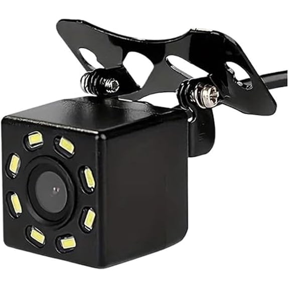 Applicable to Universal Car Rear View Camera Night Vision HD Waterproof & CCD Sensor Easy-To-Install Parking Assistance(WHITE)