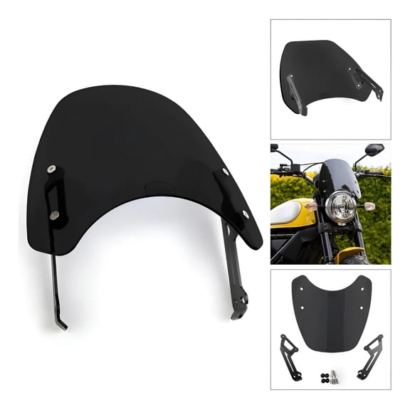 Applicable to Windshield Windscreen For Ducati Scrambler 15-2018 Black