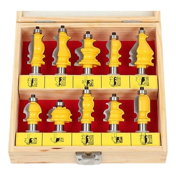 Yy 10-Bit Architectural Milling Drill Bit Set,
