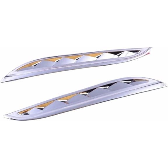 Applicable to jfqm 1 Pair Car Chrome Hood Side Vent Trim Air Intake Grille Cover Fit for Suzuki Grand Vitara SUV 2006 2007 2008 2009 2010 2011-2013