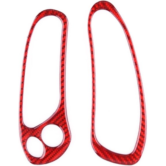 Applicable to jfqm 1 Pair Interior Dashboard Panel Covers Trims Fit for Chevrolet Corvette C5 1998 1999 2000 2001 2002 2003 2004 Red Carbon Fiber