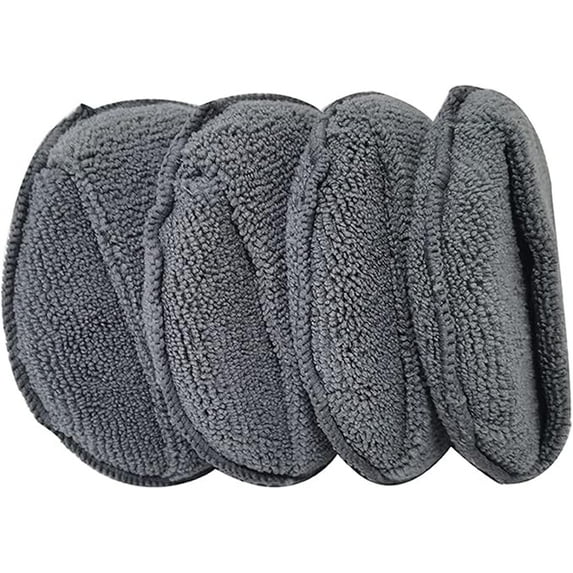 Applicable to jfqm 4Pcs 5inch Round Fit for Car Care Microfiber Pocket Sponge Auto Wax Applicator Pad Car Detailing Hand Polishing Pad