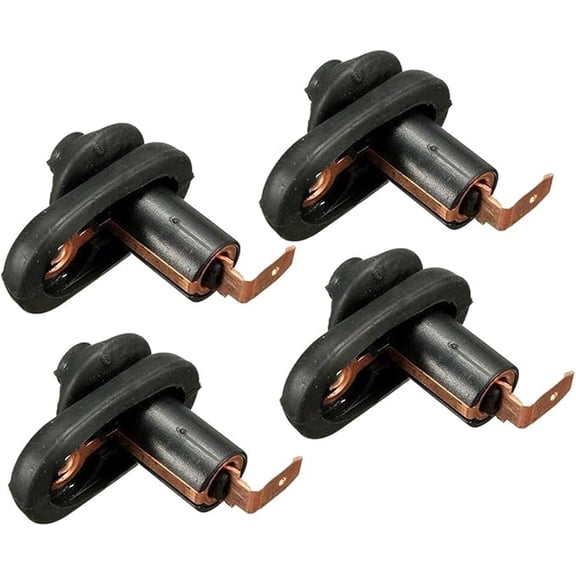 Applicable to jfqm 4pcs Fit for Car Vehicle Interior Door Courtesy Light Lamp Switch Button Black Door Panel Trigger Switch Auto Replacement Part