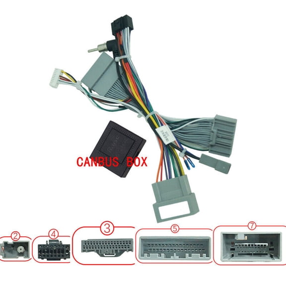 Applicable to the 2022 Honda Odyssey (low-end) Android navigation power cord, Palm Communication 16P modification cable protocol box