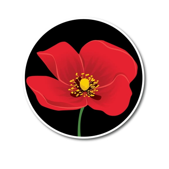 Applicables Colorful Poppy Flower Magnet