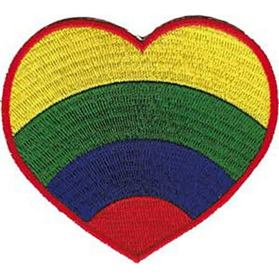 Application DSX Love Rainbow Heart Patch